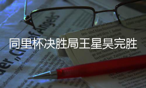 王星同里杯决昊完胜局胜